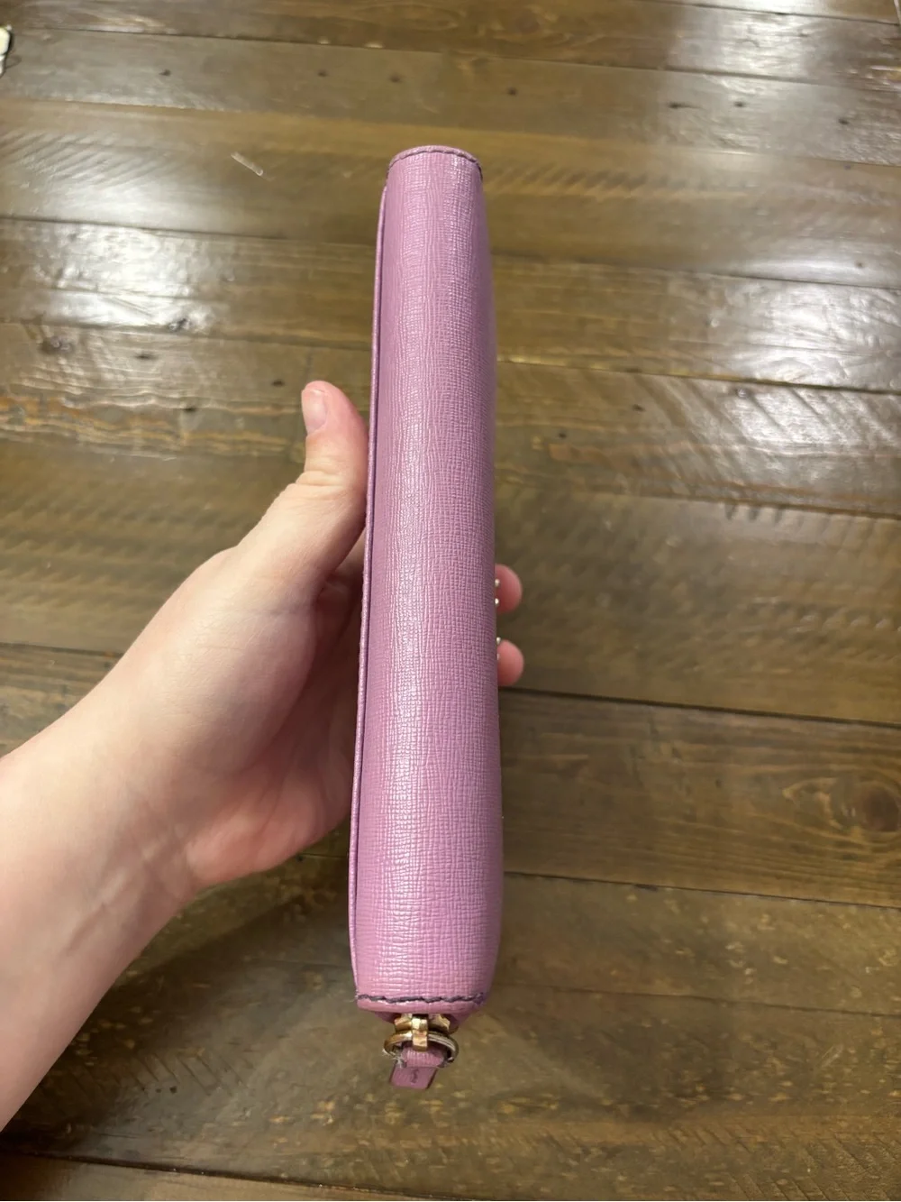 Dooney & Bourke Lucca Lavender Zip-Around Leather Wallet
